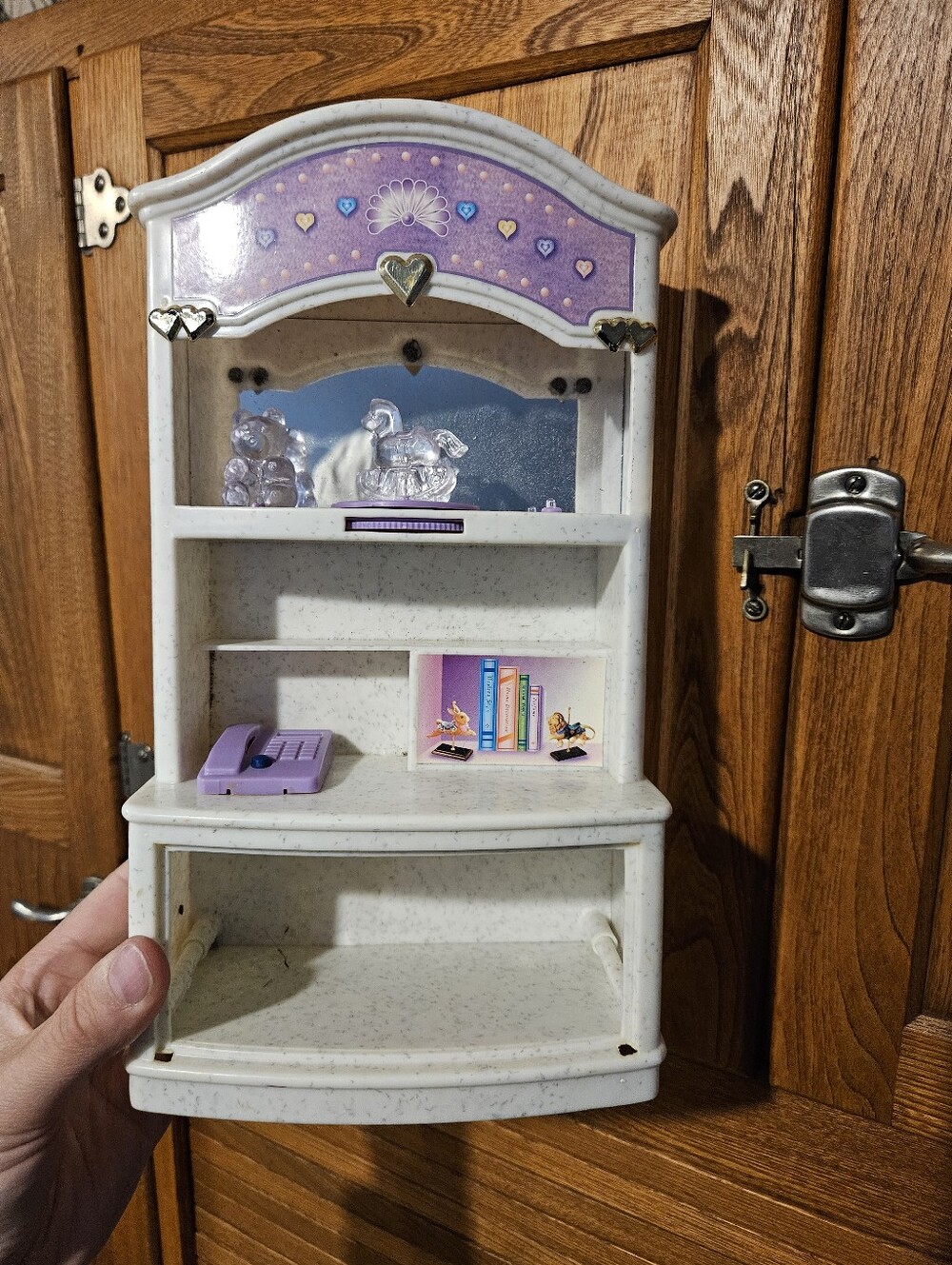 VTG 1990s "Barbie-sized" Dollhouse Furniture Living Room Working Condition